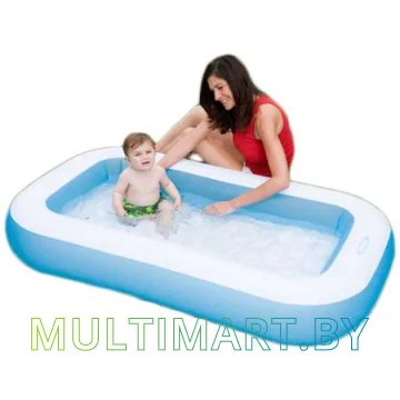 Надувной бассейн Intex Rectangular Baby 57403 (166х100х28) картинка 2